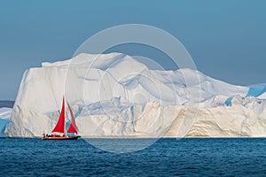 Beautiful landscape with large icebergsÂ 